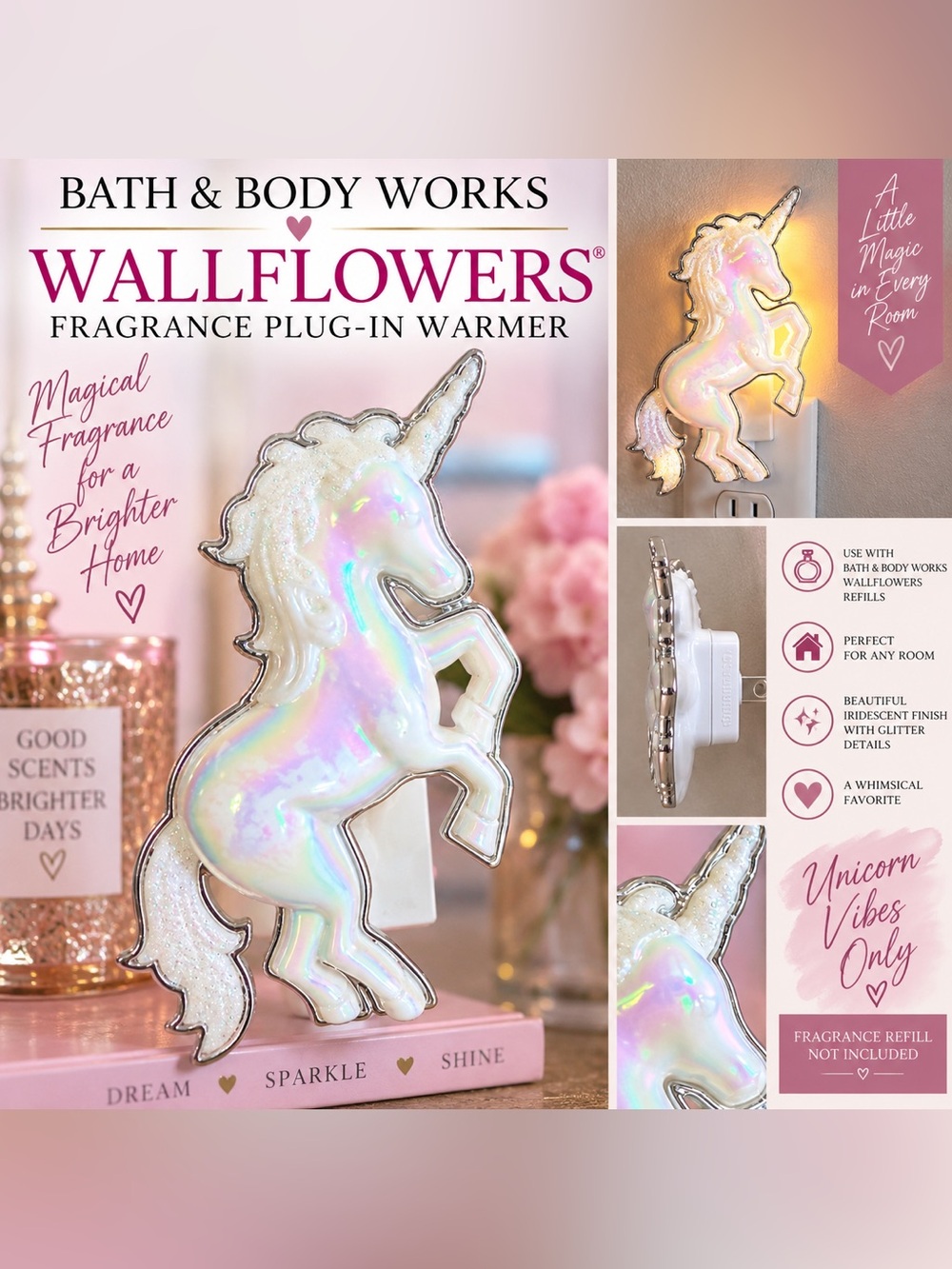 Bath & Body Works Wallflowers Iridescent Unicorn Plug-In Warmer